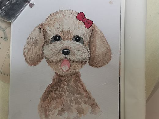 第一幅狗狗的画（个人主页-ZNDM5MjY1NDg=） - 创作习作 - 站酷设计师子非鱼1989原创素材 - 站酷ZCOOL