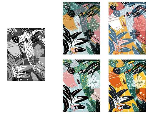 《浇花》上色啦（个人主页-ZNDQ3NzczMTI=） - 创作习作 - 站酷设计师努力成大触Tinge原创素材 - 站酷ZCOOL