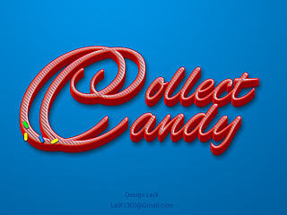 字体设计练习 Collect candy