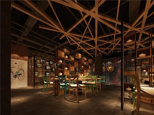 主题餐厅设计案例&专业主题餐厅设计公司&洛阳年代公社怀旧主题餐厅设计方案