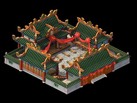 2.5D游戏场景模型