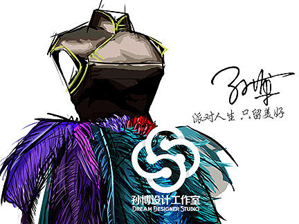 婚礼手绘——礼服设计