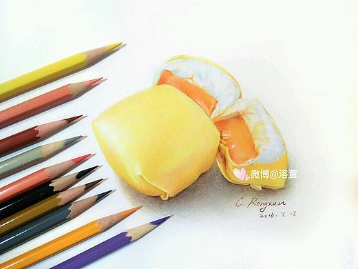 【溶萱手绘——彩铅美食】芒果班戟