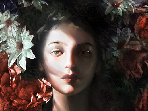花丛中的美少年