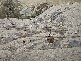 《白玉吟》岩彩画