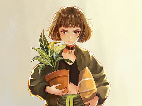 這個殺手不太冷 蘿莉與大叔（個人主頁-ZMzE5OTQyMTY=） - 藝術(shù)插畫 - 站酷設(shè)計師蛋內(nèi)個蛋原創(chuàng)素材 - 站酷ZCOOL