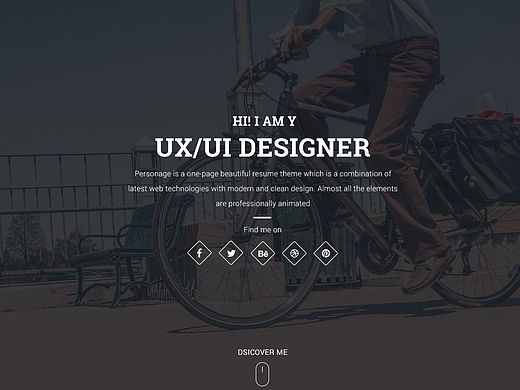 A Piece of Foreign Personal Resume in Website