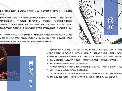 原创作品：咨询服务 企业宣传 画册DM 扁平化风格 蓝色 案例展示 流程图展示 上册