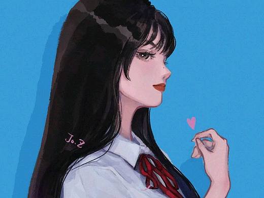 【手繪練習】每天畫一位美麗的小姐姐03（個人主頁-ZNDMxNzYxODg=） - 創(chuàng)作習作 - 站酷設計師蛋包飯JoZ原創(chuàng)素材 - 站酷ZCOOL