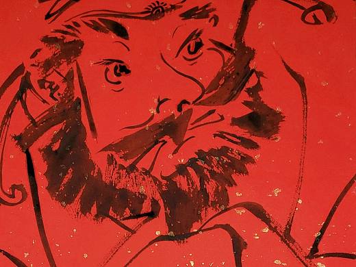 【伏剑】国画线艺插画