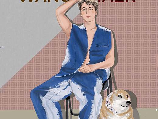 今日插画分享-王嘉尔