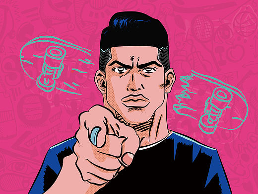 插画及banner。