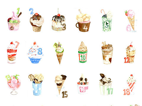 冰淇淋:icecream:日付