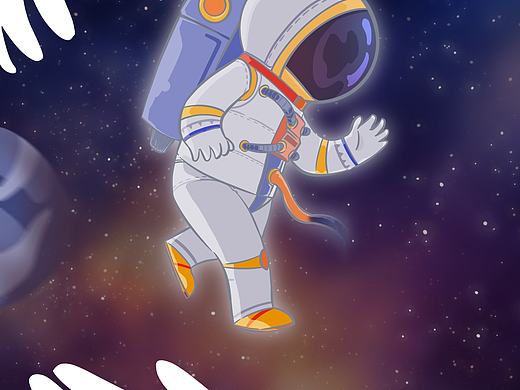 宇宙的婴儿（个人主页-ZNDcxNDM0MzY=） - 儿童插画 - 站酷设计师河豚王原创素材 - 站酷ZCOOL