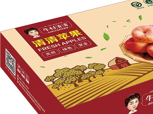 水果包装 — 《牛村清清 苹果》