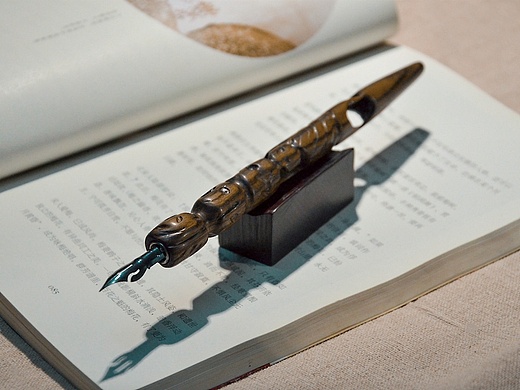 石思庆---木雕之蘸水笔