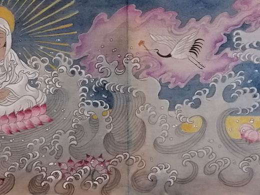 白鹤的故事 荷花池（个人主页-ZNDM1MjQyNDA=） - 绘画 - 站酷设计师妙莙原创素材 - 站酷ZCOOL