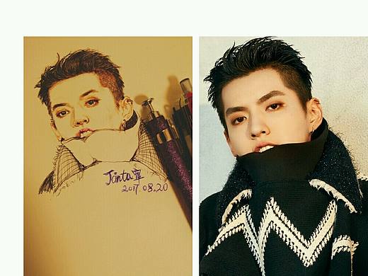 彩色圆珠笔绘画