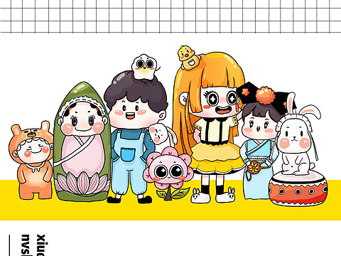 可可爱爱Q版人物ip（个人主页-ZNDAzMzI2NjQ=） - 其他动漫 - 站酷设计师秀逗女神原创素材 - 站酷ZCOOL