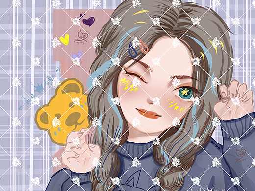 卡通头像练习（个人主页-ZNTIyMzAzNjA=） - 艺术插画 - 站酷设计师丛娘儿原创素材 - 站酷ZCOOL