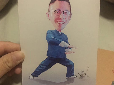 上家公司老板的Q版