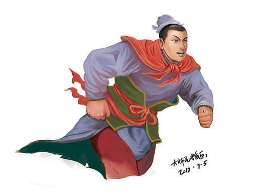 奔跑的古人