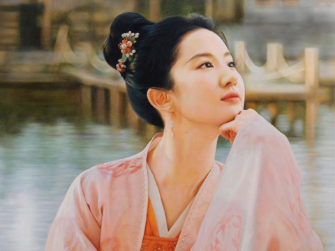 刘亦菲 梦华录 彩铅画 