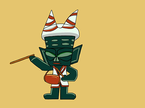 第一次gif练习借鉴三星堆面具