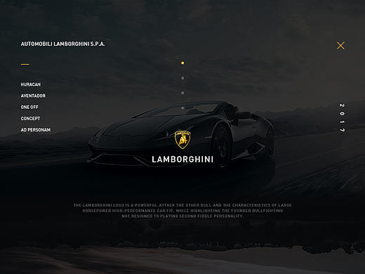 WEB DESIGN LANBORGHINI