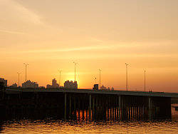 亚运场馆的黄昏