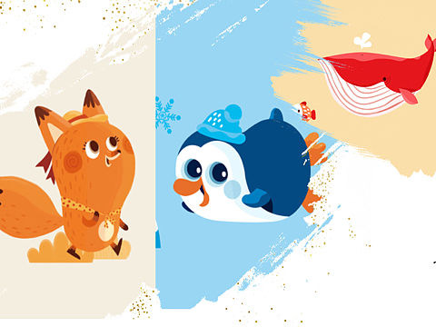 与MYFUN 沐枫合作的儿童伞插画设计