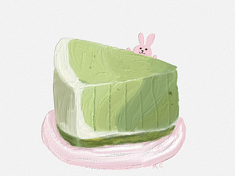 还是抹茶蛋糕糕