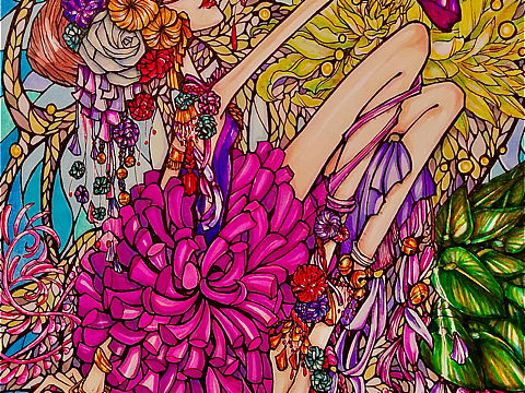 马克笔装饰画（组）