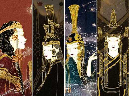 民族风系列插画练习