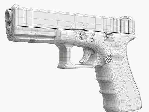 3D模型，玩具枪