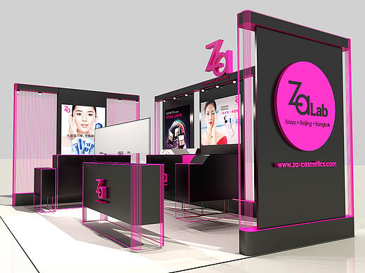 ZA商演展示柜台