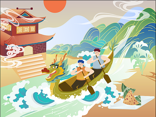 节日插画