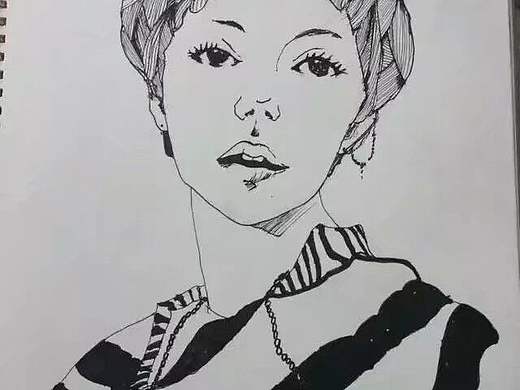 黑白装饰画