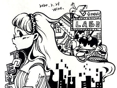 黑白装饰画