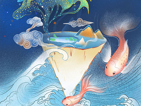 空島（個人主頁-ZMzYyNjA1OTI=） - 新銳潮流插畫 - 站酷設(shè)計師湫鳥向北飛原創(chuàng)素材 - 站酷ZCOOL