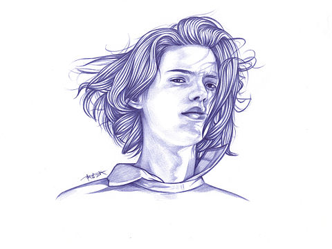 圆珠笔插画（个人主页-ZNDU5NzU4OTI=） - 新锐潮流插画 - 站酷设计师Qjay圆珠笔原创素材 - 站酷ZCOOL