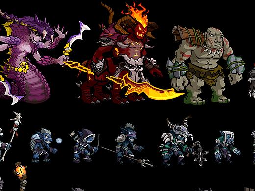 英雄与冒险角色原画设定