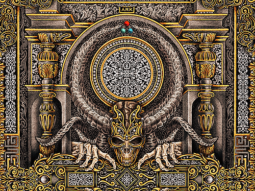 Devildom恶魔主题纸牌插画设计