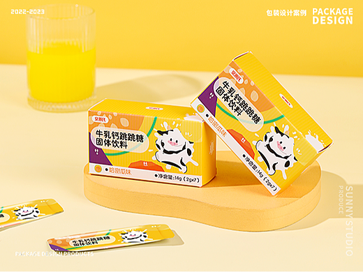 保健品儿童固体饮料包装设计 