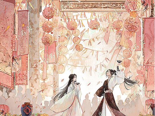几张水彩古风