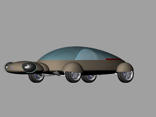 大眼啮虫生态仿生车
