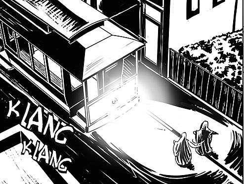 黑白漫画习作《世上最后一个男人》