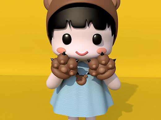 C4D练习（个人主页-ZNTEzMDYyMzY=） - IP形象 - 站酷设计师蛋卷卷的春天原创素材 - 站酷ZCOOL