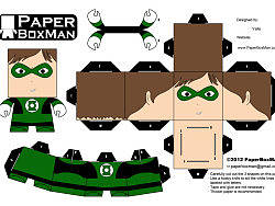 PaperBoxMan&nbsp;009&nbsp;-&nbsp;Green&nbsp;Lantern