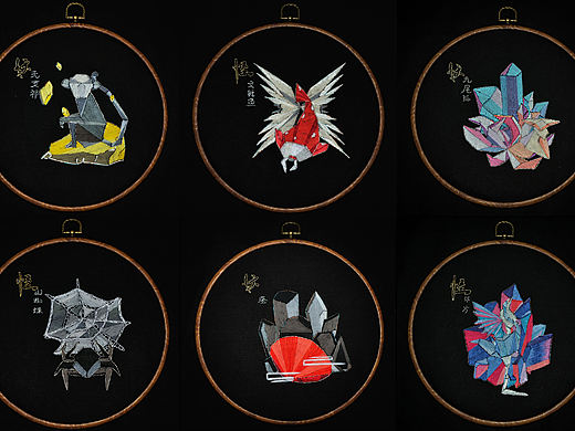 刺绣插画（个人主页-ZMzkxNzg2NjQ=） - 工艺品设计 - 站酷设计师魏抽抽呀原创素材 - 站酷ZCOOL